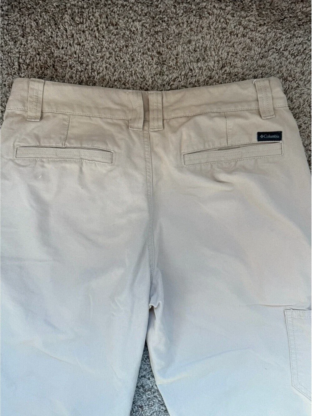 Columbia Sportswear Men’s Khaki Cargo Pants 32x29 Outdoorsy Hiking